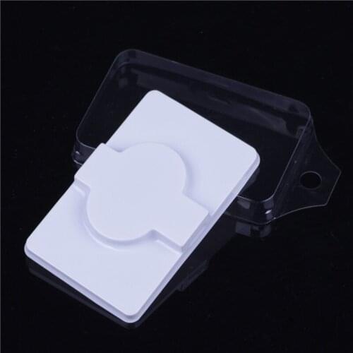 100pcs Packing box for eyelash blank eyelashes plastic packaging transparent lid white tray wholesales