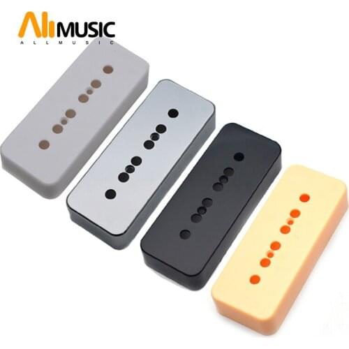 20PCS Soapbar Guitar Pickup Cover 50mm and 52mm Pole Spacings for LP P90 Style Guitar Black/White/Yellow/Silver Available