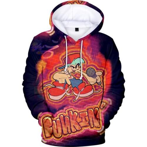 2021 Video Game Friday Night Funkin 3D Hoodie Sweatshirt Long Sleeve Women Men Tracksuit Casual Streetwear Plus Size Clothes