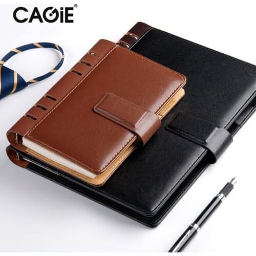 Business Notepad A5/A6 Notebook Leather Splicing Diary Office School Notepad Gift Stationery