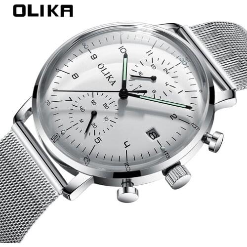 Ultra-thin fashion men watch steel belt leisure sports light-emitting surface screen men watch waterproof calendar