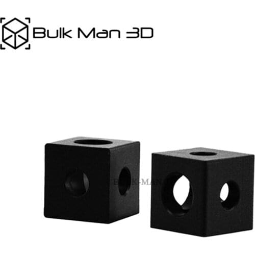 10pcs Black Anodized Three Way Cube Corner Connector Bracket Fit 20mm Aluminum Extrusions Profile 3D Prinnter