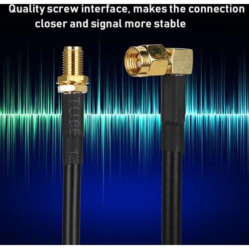 Black Universal Antenna Cable For Baofeng UV5R UV82 UV-9R Plus Walkie Talkie SMA Female to Male Antenna Cable