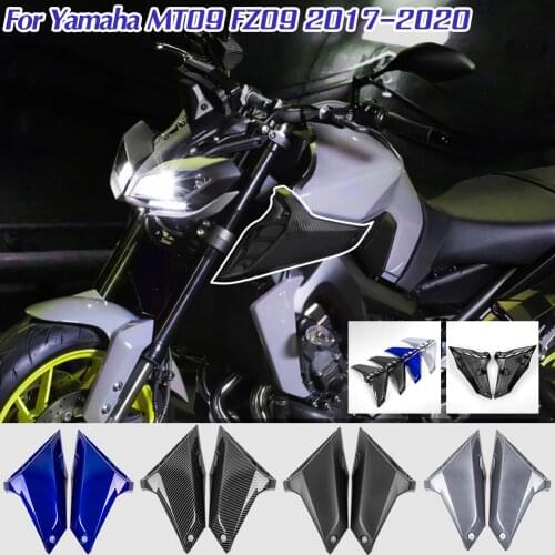 For Yamaha MT09 FZ09 Side Tank Fairing Air Intake Cover Panel Carbon Fiber MT FZ 09 2017 2018 2019 2020 FZ-09 MT-09 Accessories