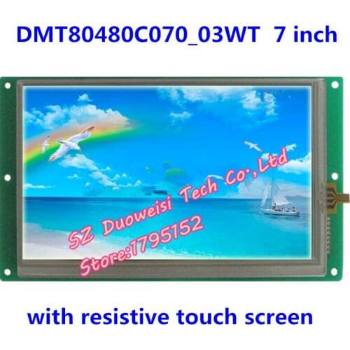 DMT80480C070_03WT 7 inch resistive touch screen serial DGUS screen LCD screen