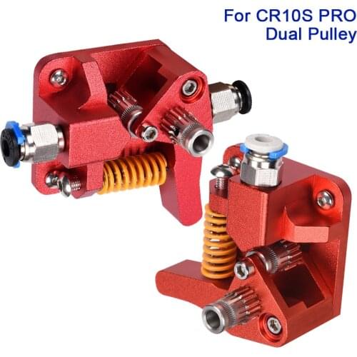 Double Pulley MK8 Extruder Btech Dual Gear Aluminum Extrusion Extruder Upgrade Kit 3D Printer Parts CR10 CR10S PRO Feed 1.75mm