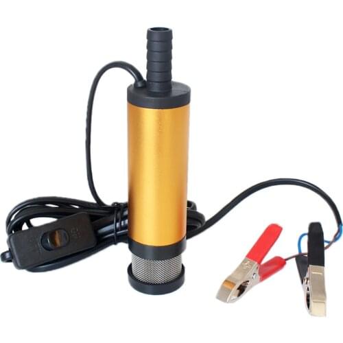 12V 24V DC electric submersible pump for pumping diesel oil water,Aluminum alloy shell,12L/min,fuel transfer pump 12 V volt 24