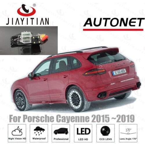 JiaYiTian car Rear view Camera For Porsche Cayenne 2015 2016 2017 2018 2019 CCD Night Vision Backup camera license plate camera