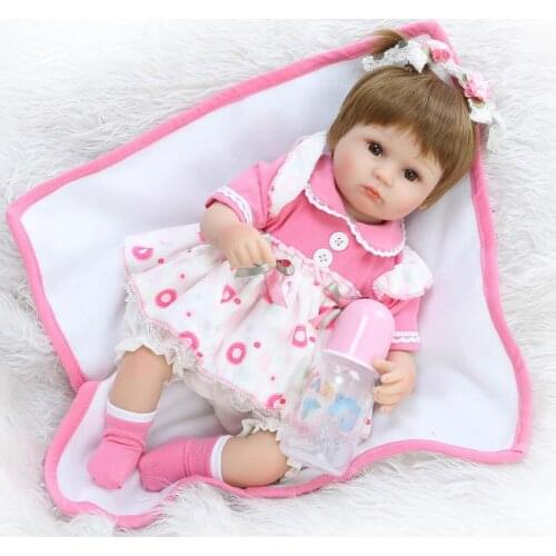 42cm 18inch reborn babies dolls silicone 100% safe stylish collectible lol toys bebe dolls alive kids birthday gift bonecas
