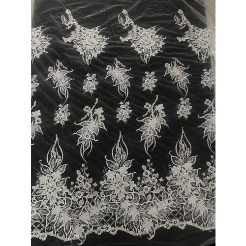 Fashion gown lace bridal lace fabric rayon ivory lace fabric 135cm lace fabric elegent dress fabric