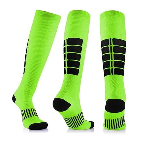 Elastic Compression Socks For Men& Women (20-30 Mmhg) Running Stretch Pressure Fit Breathable Long Socks For Male Travel Sock