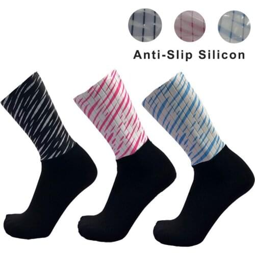 2019 New Non-slip Cycling Socks Men Women Road Bicycle Socks Outdoor Brand Racing Bike Compression Sport Socks Anti-slip