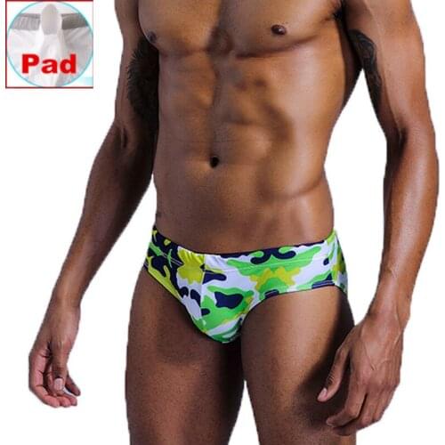 2020 New Gay Swimwear Men Push Up Swim Briefs Trunks Mens Sexy Underwear Swimsuit Swimming Trunks Suring Bikini Beach Shorts 57