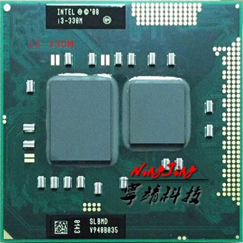 Intel Core i3-330M i3 330M SLBMD SLBVT 2.1 GHz Dual-Core Quad-Thread CPU Processor 3M 35W Socket G1 / rPGA988A