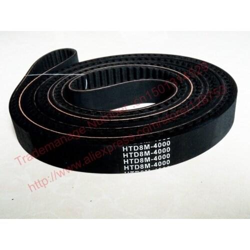 1pc 4080-HTD 8M-25 Timing belt length 4080mm width 25mm 510 teeth pitch 8mm Neoprene Rubber HTD8M STD S8M high quanlity
