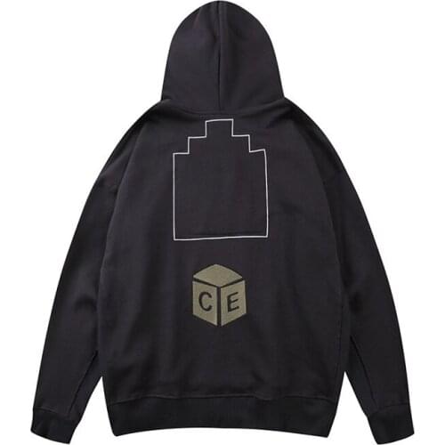 Chao brand CAV EPMT straight jet round neck sweater CE C.E casual hip hop Pullover