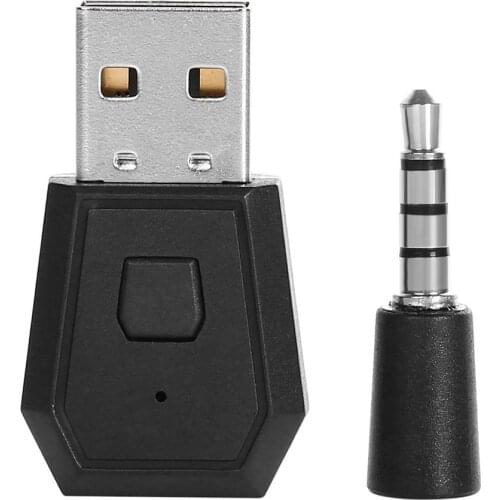 3.5mm USB Bluetooth-compatible Headset Adapter Dongle Wireless Sound Reciever Controller Gamepad Accessories for PS4 Console