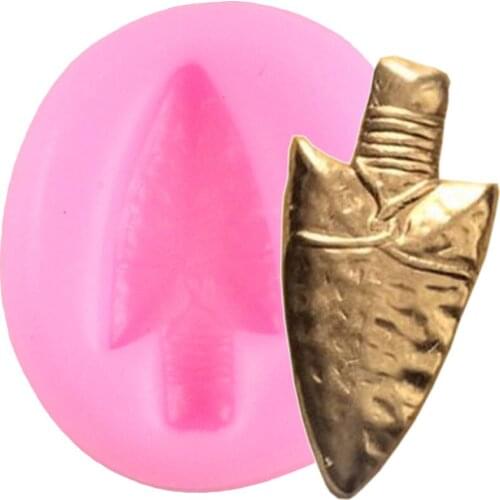 3D Arrow Relief Silicone Mold Cupcake Topper Fondant Mould Candy Chocolate Gumpaste Moulds Cake Decorating Tools Resin Clay Mold