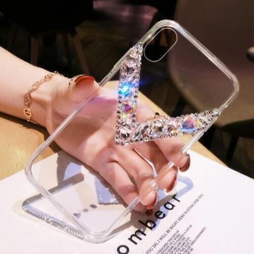 Glitter Diamond Clear Soft Silicone Case For Huawei P30 Lite Cover For Huawei Y7 2019 Y6P Y5 Y9 Y9A Y9S PSmart 2019 Mate 20 Lite