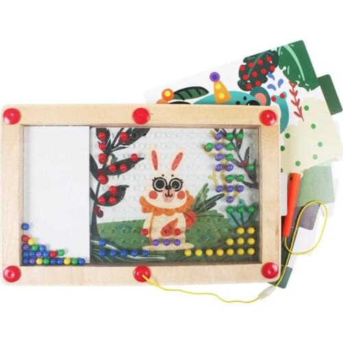 16 in 1 Wooden Maze Puzzle Magnetic Pen Driving Board Game Educational Kids Toy Brain Teaser Toy Intellectual Jigsaw Board