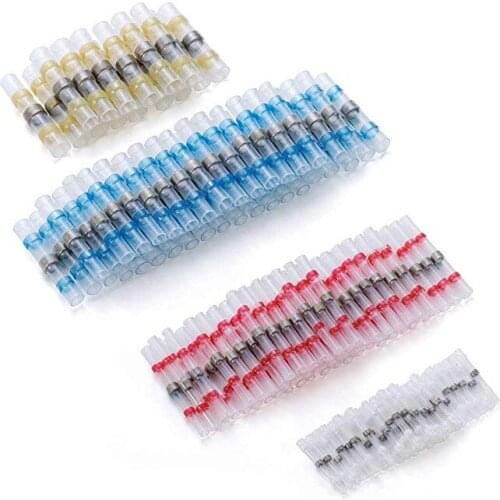 100/300PCS Solder Seal Wire Connectors Kit, Heat Shrink Butt Connectors, Waterproof And Insulated Electrical Wire Terminals