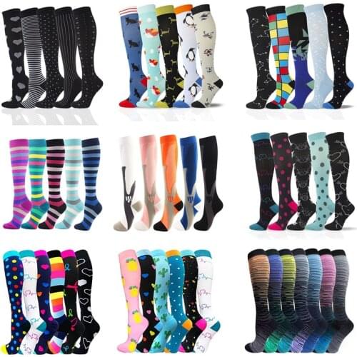 Multi Pairs Compression Stockings For Men Women Varicose Veins Atheletics Football Socks Dropship Soccer Stockings For Athelete