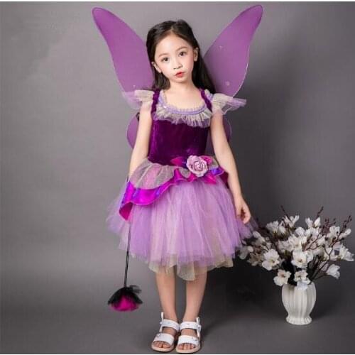 Girls Butterfly Fairy Pirate Vampire Princess Costume Halloween Party Dress Masquerade Clothes Childrens performance costumes