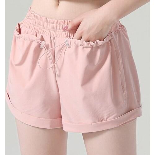 Summer Running Shorts Women Quick Dry Workout Bodybuilding Gym Yoga Shorts Sports Jogging 2021 Pocket Tennis Training Shorts