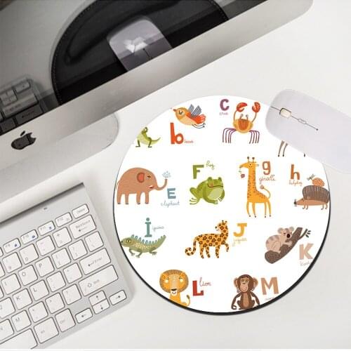 MRGLZY Drop Shipping Animal Pattern Kawaii Small Mouse Pad Genshin Impact MousePad DeskMat Non-slip Rubber PC Gaming Accessories