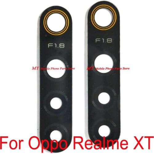 New Rear Back Camera Glass Lens Cover For OPPO Realme XT Realmext Back Main Big Camera Lens Glass With Sticker Repair Spare Part