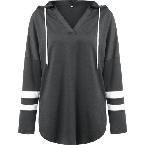 2021Autumn Womens Sweatshirt Casual Hoodies Pullovers Sportsware Comfortable V-Neck HomeStyle Striped Shorts Set One-Piece Suit