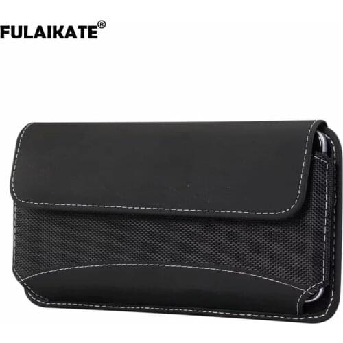 FULAIKATE Durable Cloth Waist Bag for iPhone Xs Max X 8Plus 4.7" to 6.9" Universal Phone Pouch for Huawei Mate 20 Honor 8X