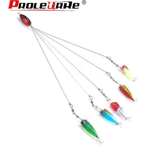 Proleurre lures bracket 3D Baits Anti-winding fish Group Fishing Lure Alabama Rig Stainless Snap Swivel Fishing Tackle PR-347