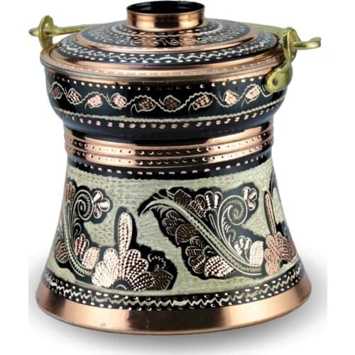 Rose Flower Yogurt Copper Buckets, 3 LT