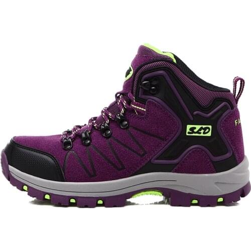 Waterproof Outdoor Trekking Shoes for Men Suede Breathable Hiking Shoes Womens Mountain Boots Climbing Approach Shoes