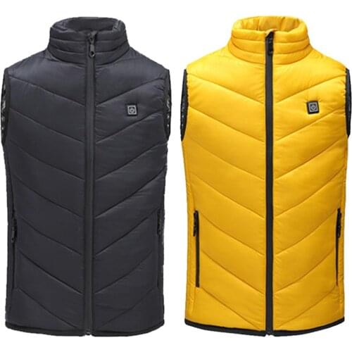 1 Pcs USB Heating Children Winter Vest 5V Electric Warmer Washable Heating Clothes For Outdoor Super Warm Outerwear Coat