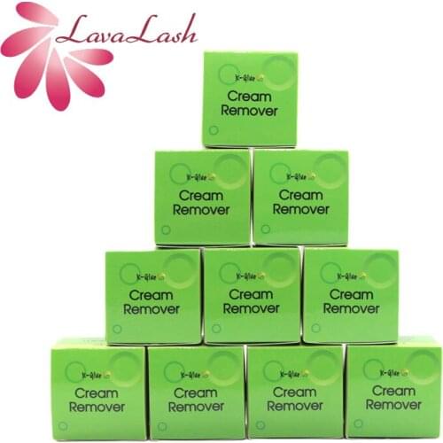 10 bottles K-glue Green Cream Remover for Eyelash Extensions Glue 15g/bottle Original Korea Eyelash Shop Makeup Tools Wholesale