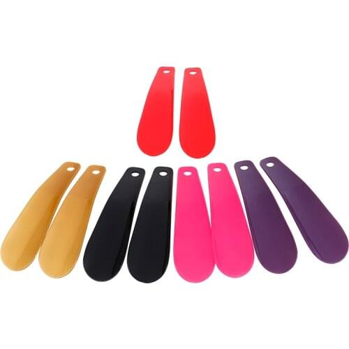 2Pcs Spoon Shape Shoe Horns Shoe Lifter Professional Shoehorn Flexible Shoe Lifter 16cm Plastic Shoe Horn