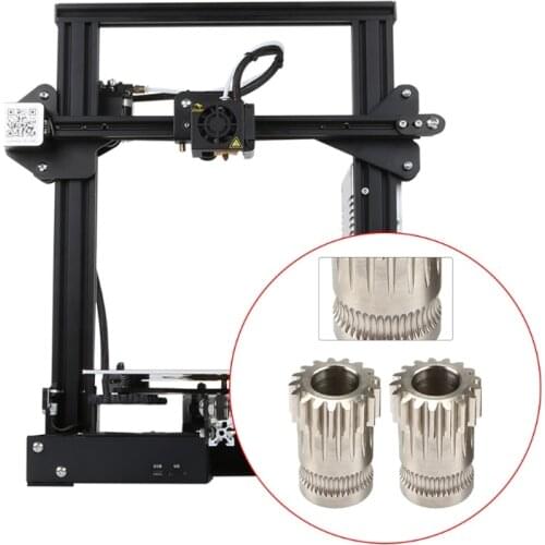 28EA 1 Set All Metal Dual Gear BMG Extruder for 3D Printer Parts Feed Double Pulley Extruder For Ender-3 Cr10 Cr-10s