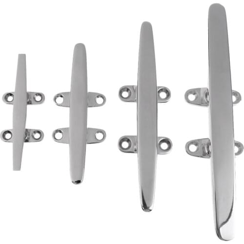 316 Stainless Steel Heavy Duty Hollow Open Base Marine Boat Deck Dock Rope Cleat 5 inch 6 inch 8 inch 10 inch