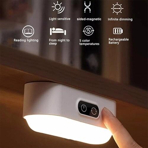 5 Level Motion Sensor Light Under Cabinet Lighting Kitchen Lamp USB Rechargeable LED Wireless Night Lights Bedroom Wall Lamp