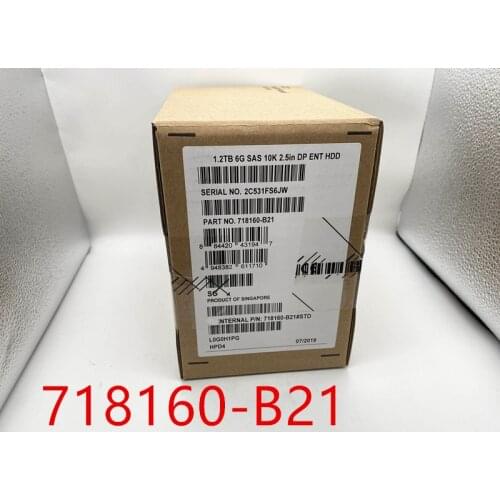 718160-B21 718291-001 1.2TB 6G SAS 10K 2.5inch Ensure New in original box. Promised to send in 24 hours