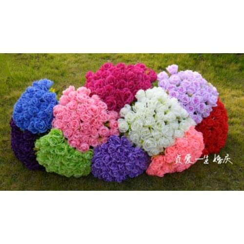 Free Shipping Fast delivery Wedding Artifical Flower decoration Roman Pillar Flower Road Lead Flower Wedding Decoration 12pcs