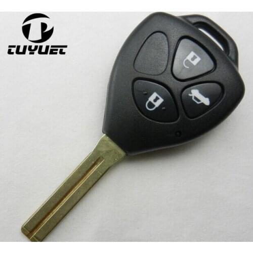 3 Buttons Remote Key Shell for Toyota Crown 2.5 TOY48 Blade Replacement FOB Key Blanks Case