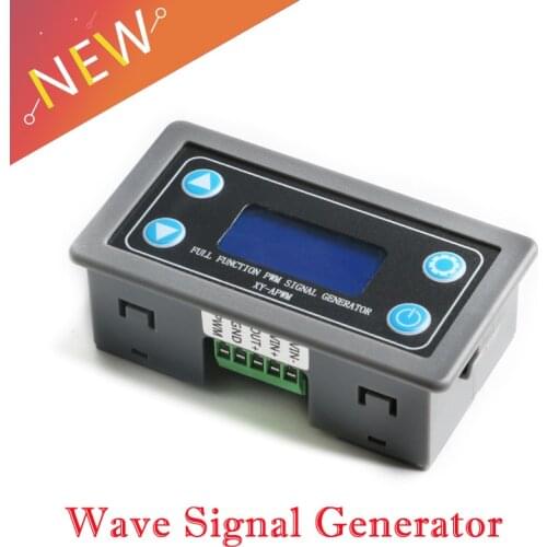 LCD Digital PWM Signal Generator pulse frequency duty cycle adjustable square wave rectangular wave signal function generator