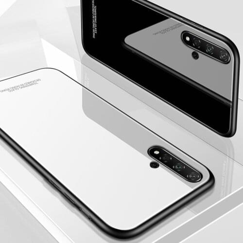 For Huawei Honor 20 Pro 20i 10i V20 V30 Case Hard Tempered Glass Protective Back Cover Case for huawei honor 9 lite 9N 8X 8C
