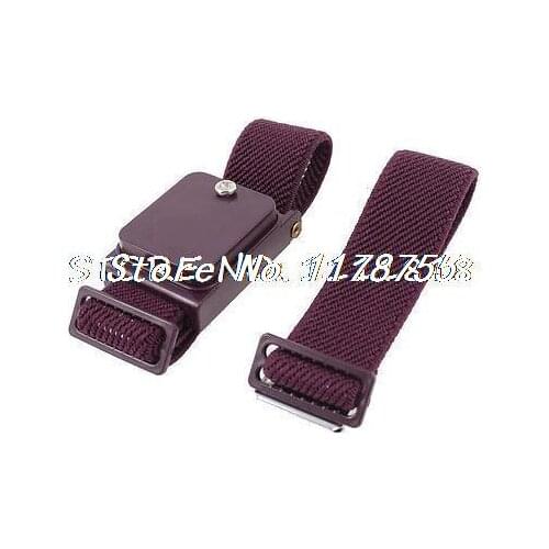 Electrician Anti Static Grounding Wrist Strap Burgundy w Replacement Band
