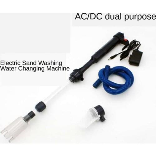 Electric Aquarium Gravel Cleaner, Water Change Pump Draining Washing Sand Filtering, Sludge Extractor for Fish Tank