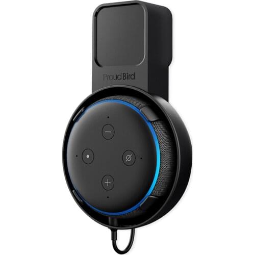 GGMM P5 Wall Mount Holder for Amazon Echo Dot 3rd Generation Hanger Outlet Sound Enhanced for Echo Dot 3 Amazon Alexa Speaker