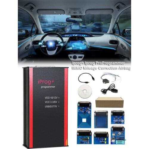 Newest Iprog+ Key Programmer Support IMMO + Mileage Correction + Airbag Reset Iprog Pro Till 2019 Replace Carprog/Digiprog/Tango